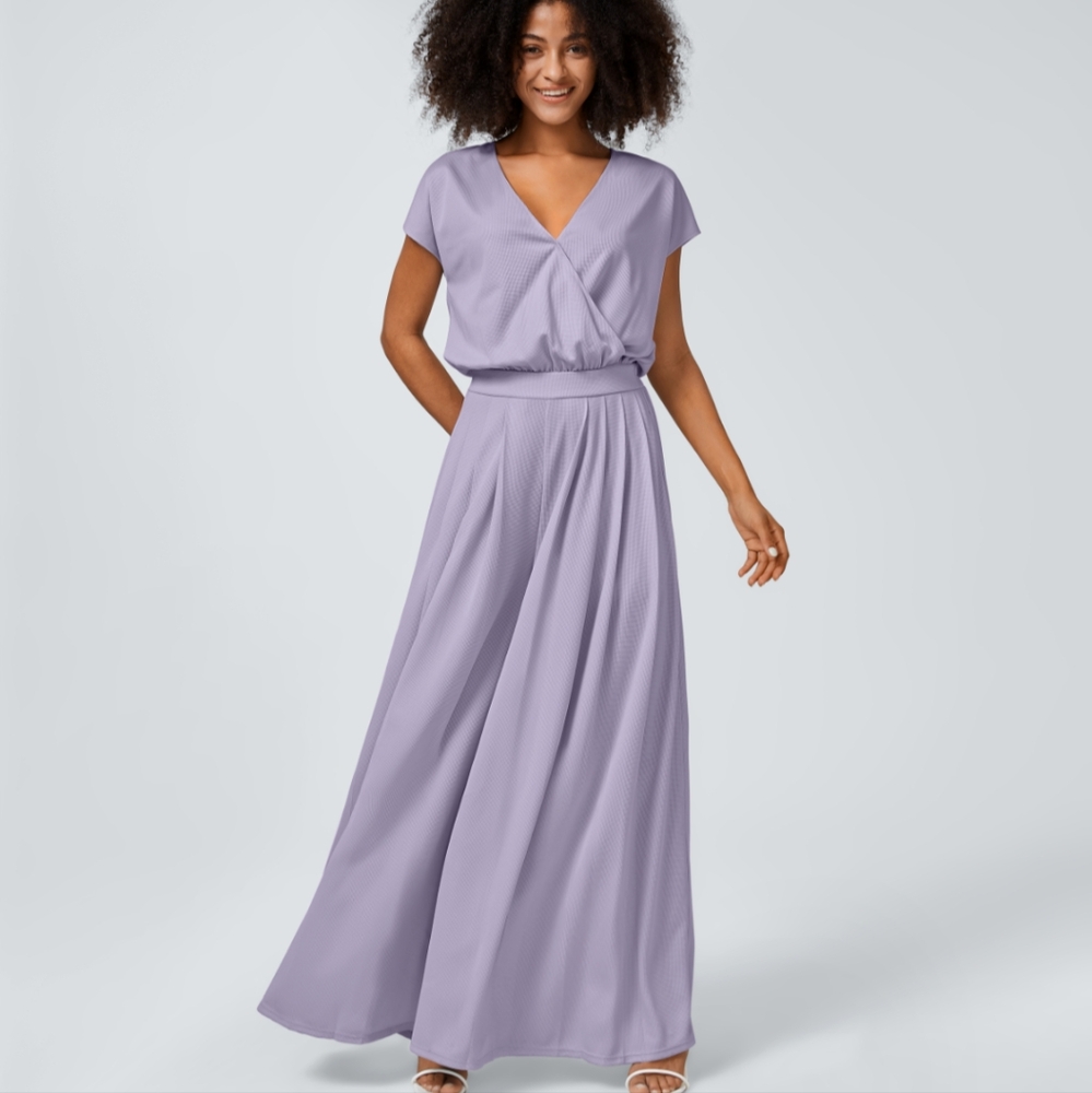 HALARA Lavender Maxi Dress